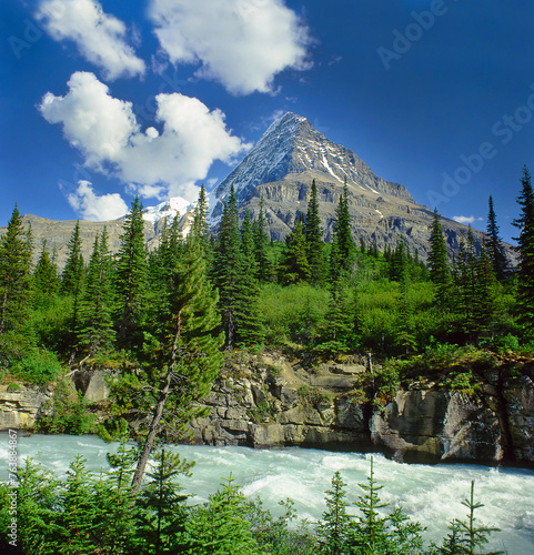 Obraz na płótnie Mount Robson, Mount Robson Provincial Park, Canadian Rocky Mountain - UNESCO World Heritage Site w salonie