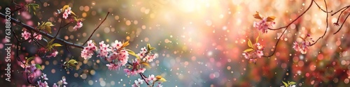 background with bokeh, spring weather banner, poster, spring weather background, spring background photo