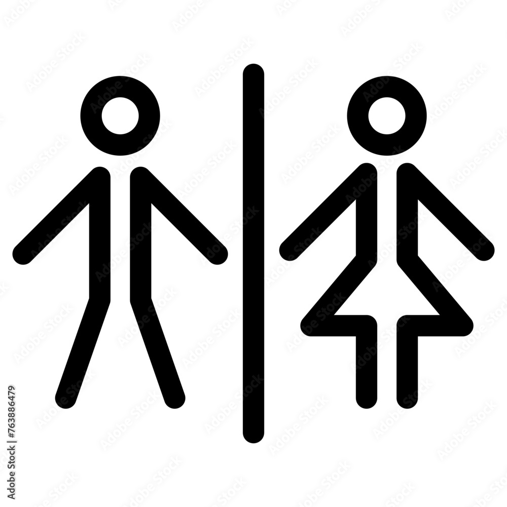 Toilet sign icon Toilet sign icon