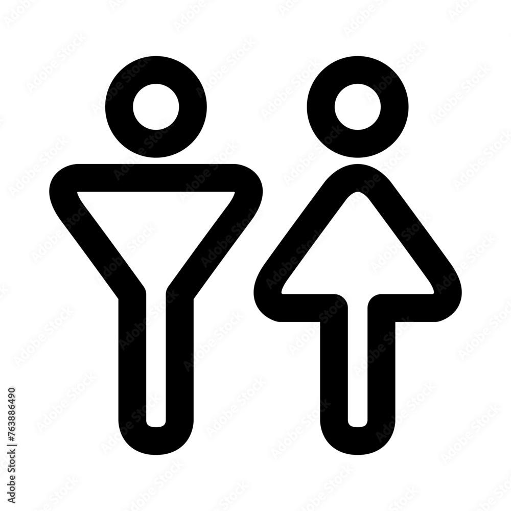 Toilet sign icon Toilet sign icon
