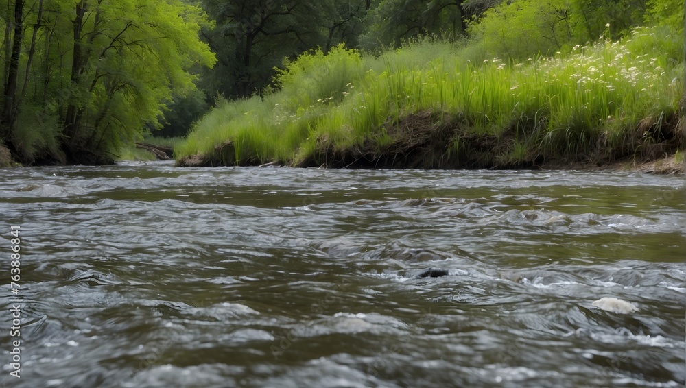 A poem inspired by the river's rejuvenation in spring Generative AI A poem inspired by the river's rejuvenation in spring Generative AI
