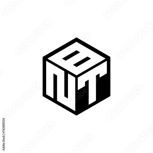 NTB letter logo design in illustration. Vector logo, calligraphy designs for logo, Poster, Invitation, etc. photo