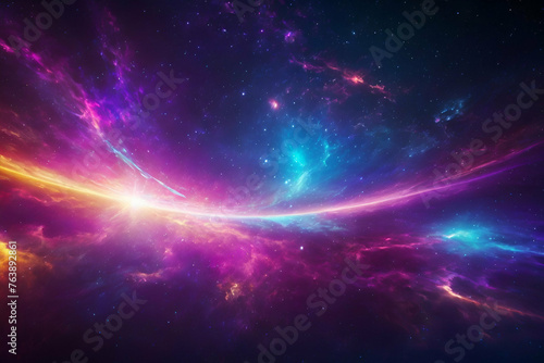 Abstract backgrounds space neon light