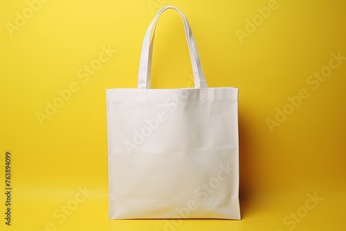 a white bag with a handle