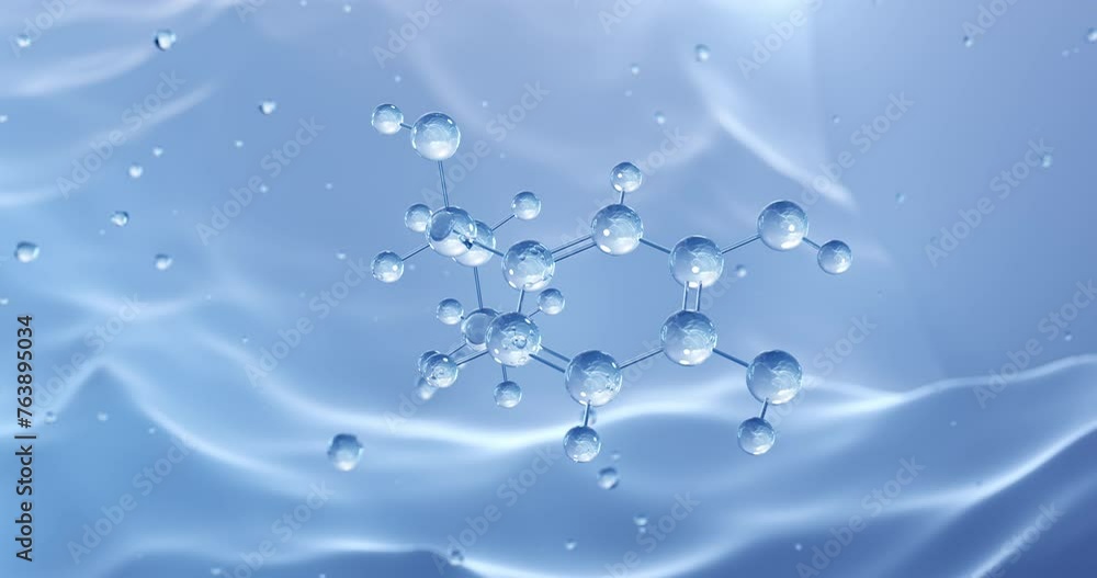 Epinephrine rotating molecular structure, 3d model of molecule, adrenaline, looped video Epinephrine rotating molecular structure, 3d model of molecule, adrenaline, looped video