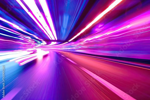 : High Speed Light Streaks Long Exposure - Blurred 