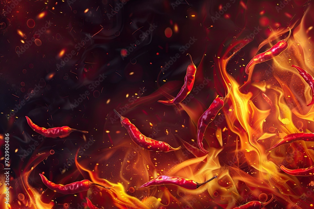 custom made wallpaper toronto digital Hot and spicy background (135).jpeg, Hot and spicy background