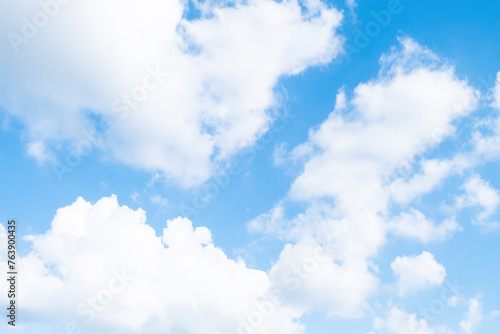 Blue sky with cloudy at sunny day  Blue Sky Background with White Clouds vast blue sky little puffy clouds copy space.