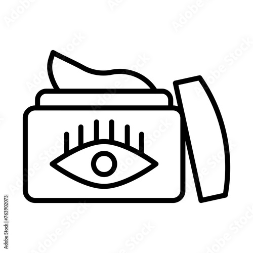Eye cream line icon