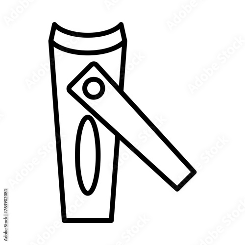 Nail clipper icon line icon