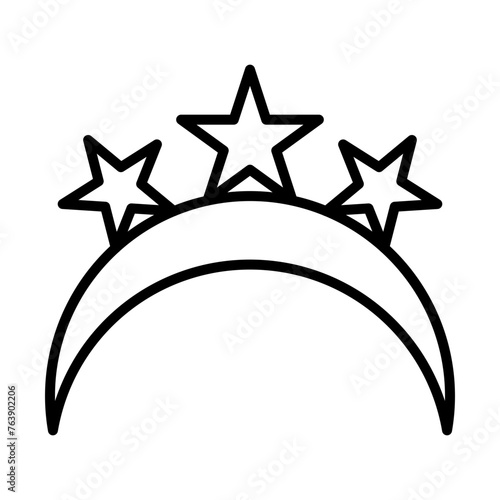 Headband icon line icon