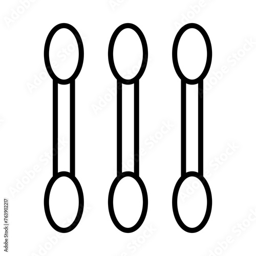 Cotton buds icon line icon