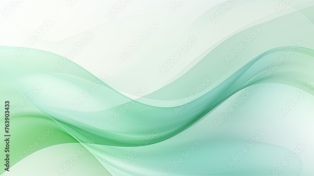 Abstract green background with waves Abstract green background with waves