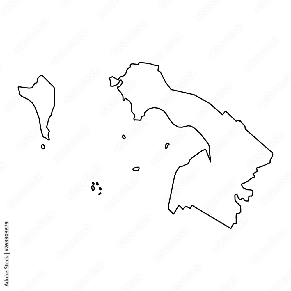 Kien Giang province map, administrative division of Vietnam. Vector illustration. Kien Giang province map, administrative division of Vietnam. Vector illustration.