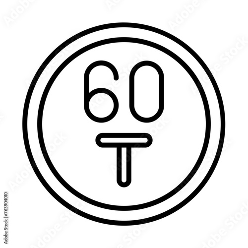 Weight icon line icon