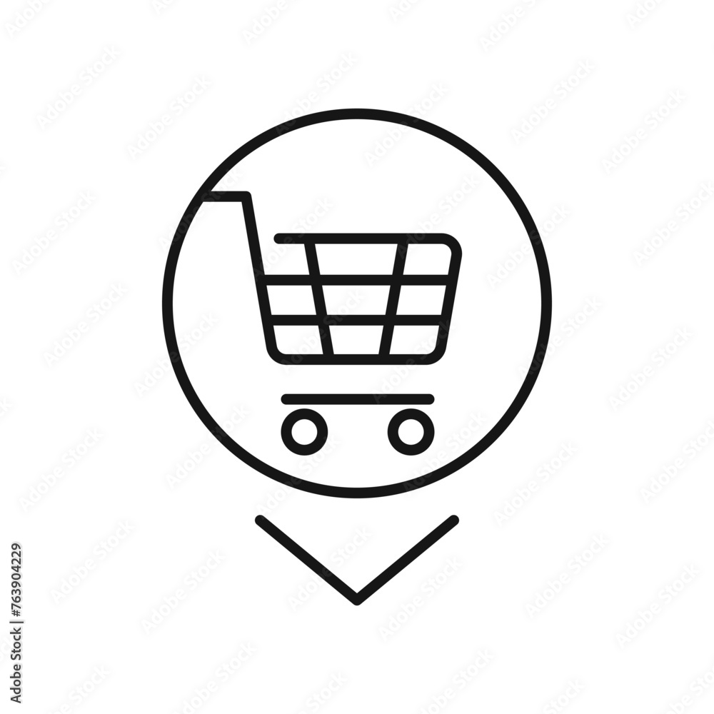 Food delivery symbol, pin on map for eat. Location caffe, restaurant or lunch point on the road for user interface. Food delivery symbol, pin on map for eat. Location caffe, restaurant or lunch point on the road for user interface.