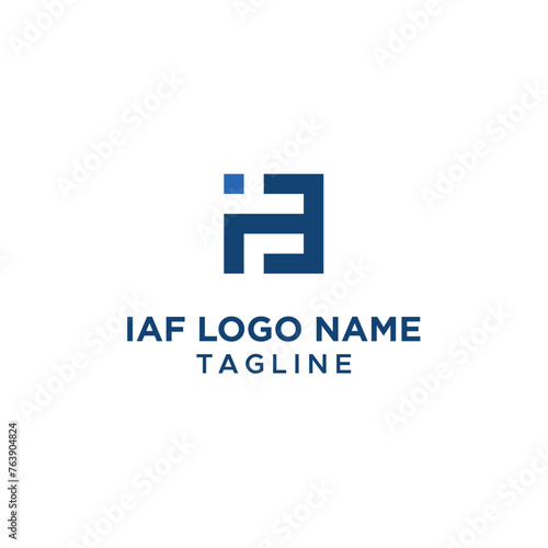 IAF letter logo design. 
