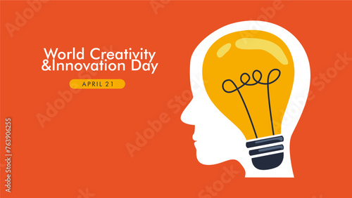 vector world creativity and innovation day background template