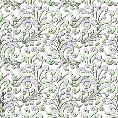 Abstract pattern with gradient.Seamless vector pattern with abstract ornament on a transparent background.