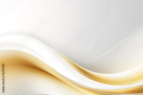 a white and gold wavy background