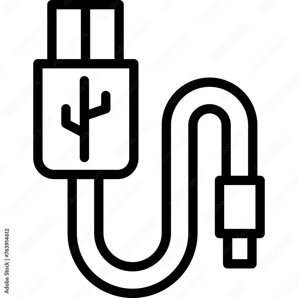 Usb Connection Vector Icon Design Illustration Usb Connection Vector Icon Design Illustration