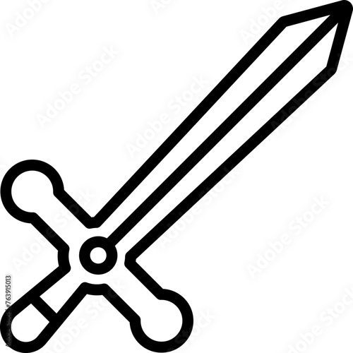 Swords Vector Icon Design Illustration