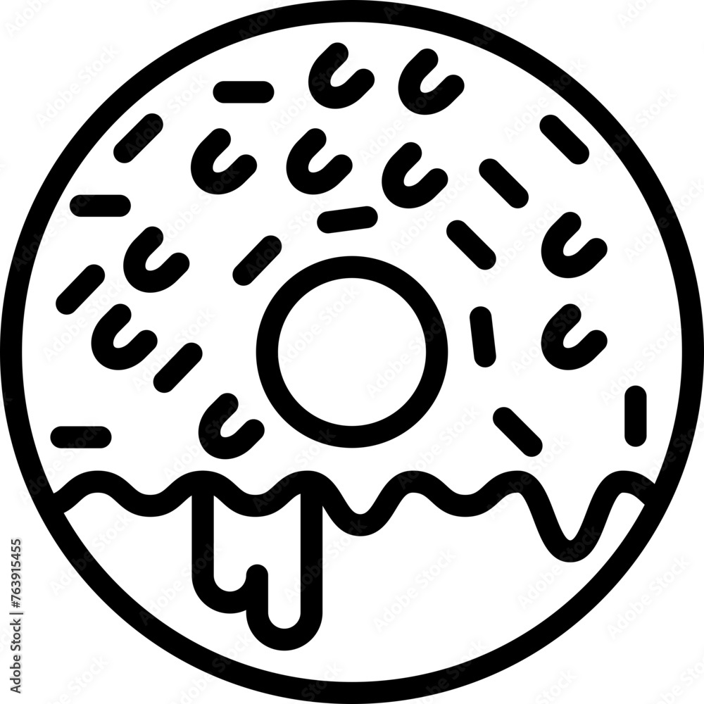 Donut Vector Icon Design Illustration Donut Vector Icon Design Illustration