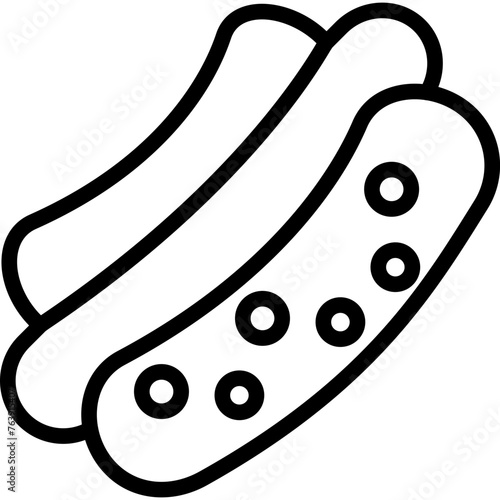 Hot Dog Vector Icon Design Illustration