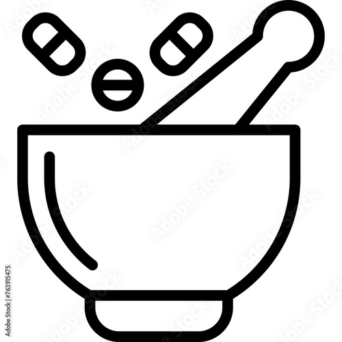 Mortar Vector Icon Design Illustration