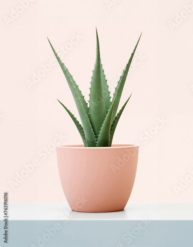 Isolated succulent plant