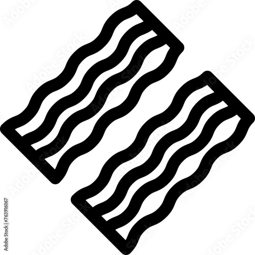 Bacon Vector Icon Design Illustration