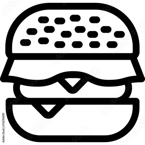 Burger Vector Icon Design Illustration