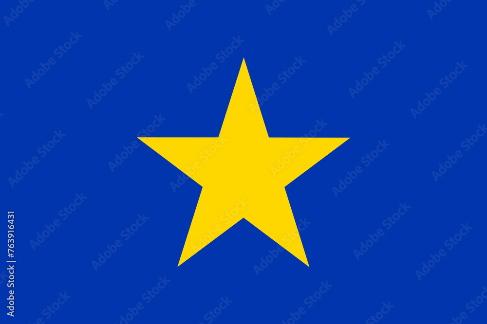 Fototapeta premium Flag of Atacama Region (Republic of Chile) Region de Atacama