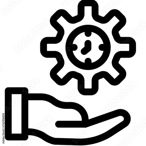 Time Management Vector Icon Design Illustration