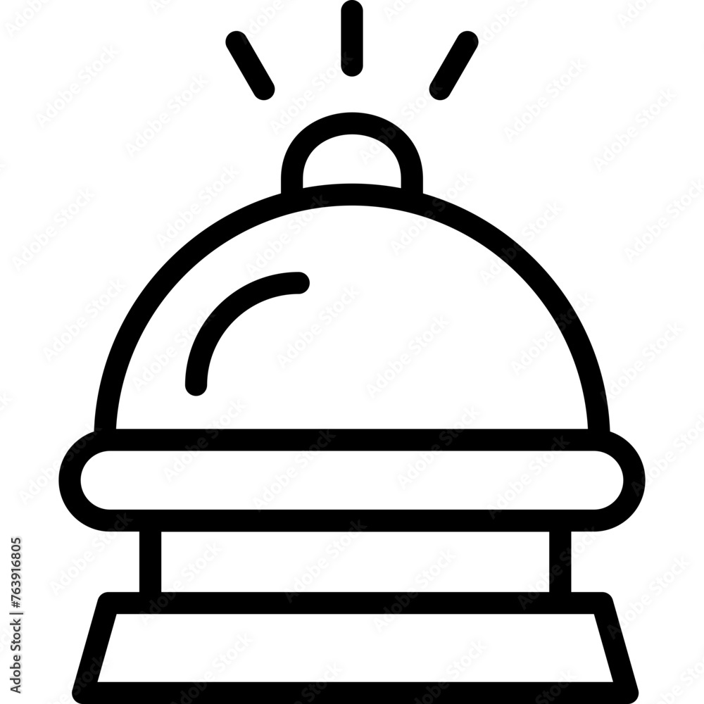 Hotel Bell Vector Icon Design Illustration Hotel Bell Vector Icon Design Illustration