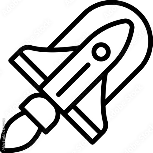 Rocket Vector Icon Design Illustration