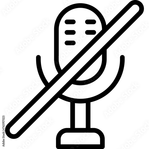 Mute Vector Icon Design Illustration