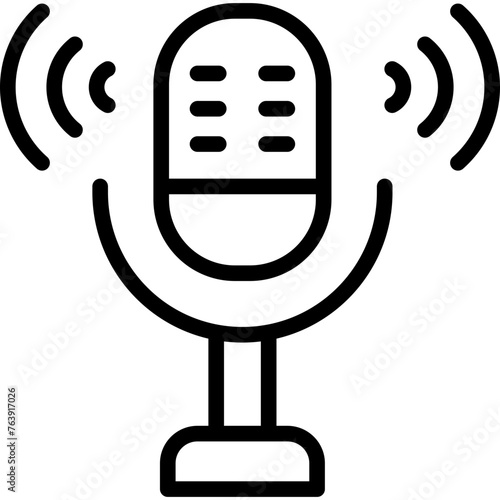 Broadcasting Vector Icon Design Illustration