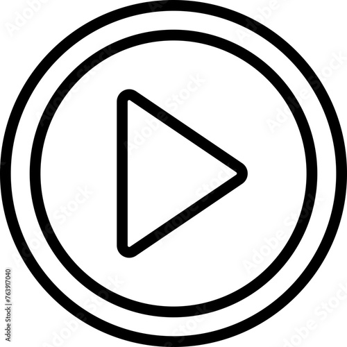 Play Vector Icon Design Illustration