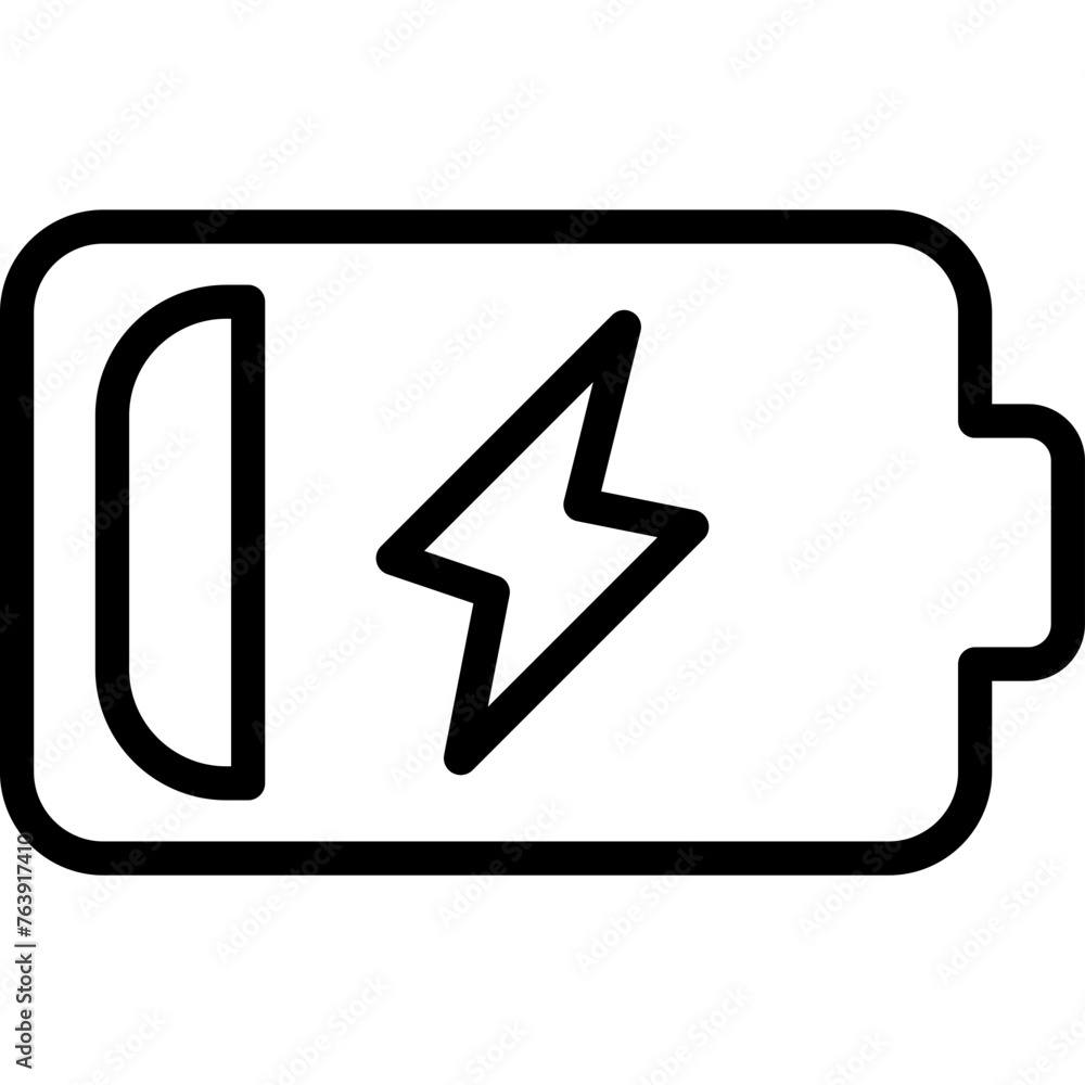 Low Battery Vector Icon Design Illustration Low Battery Vector Icon Design Illustration