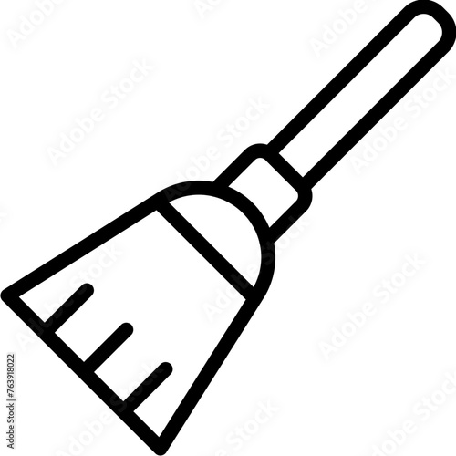 Broom Vector Icon Design Illustration