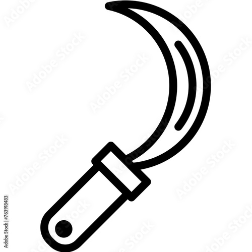 Sickle Vector Icon Design Illustration