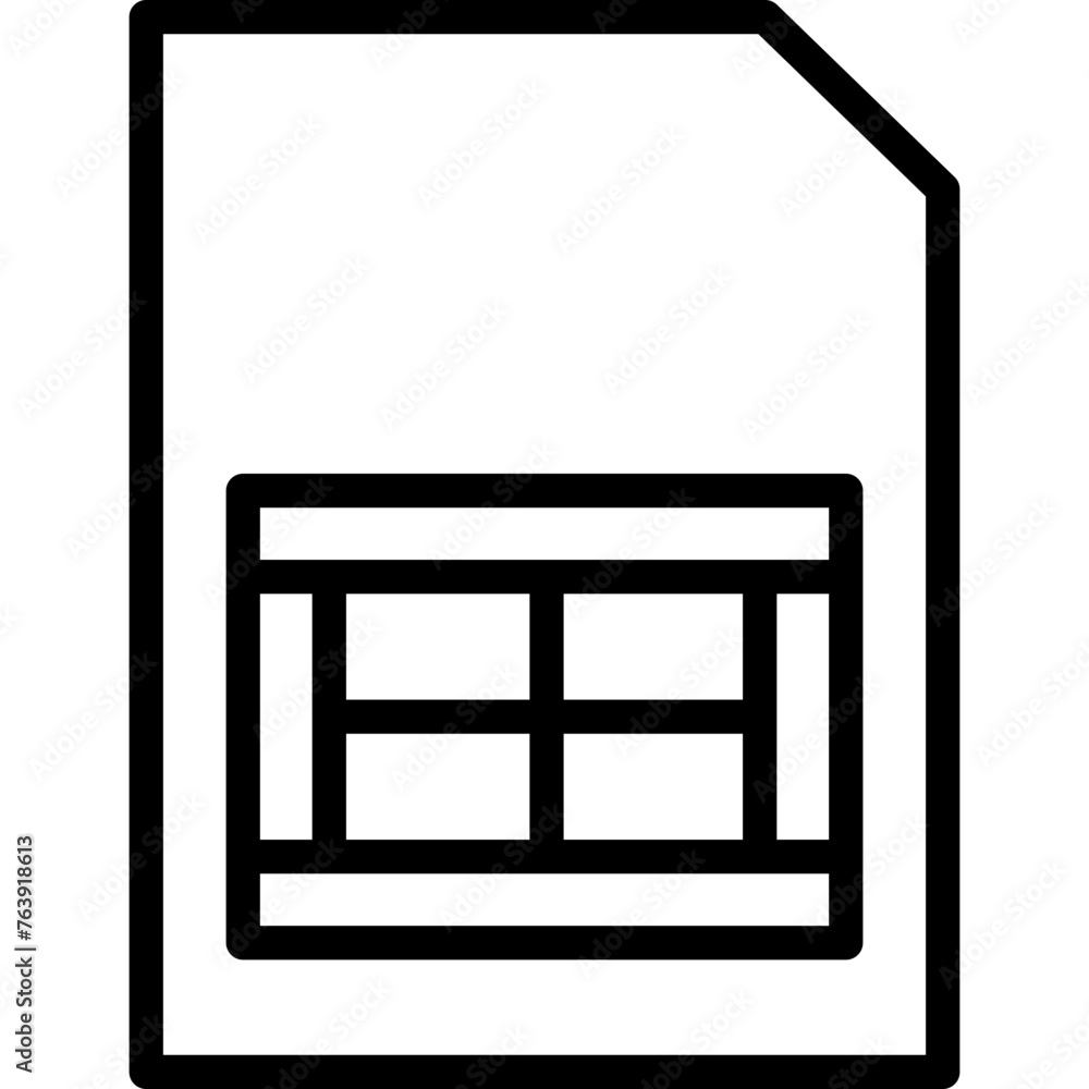 Sim Vector Icon Design Illustration Sim Vector Icon Design Illustration
