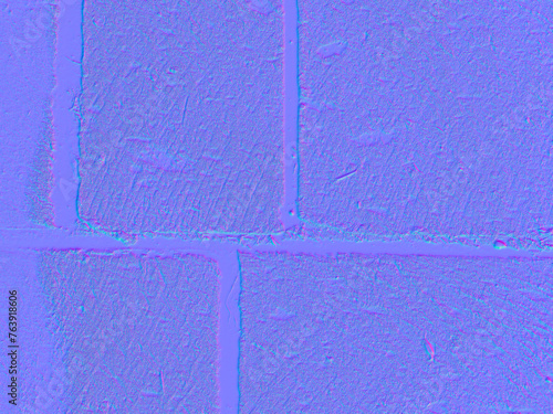 Normal map tuff brick wall, normal mapping Armenian tuff photo