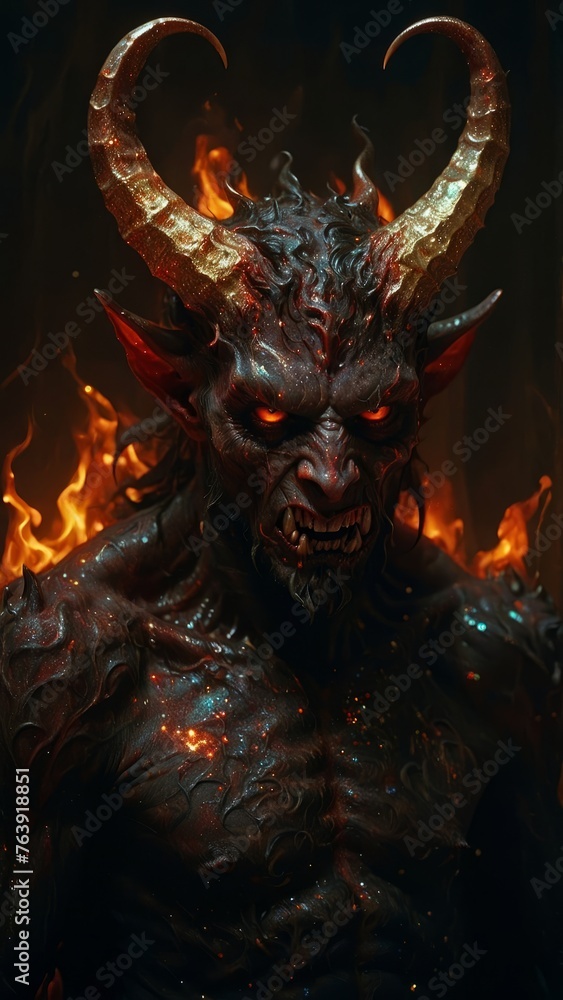 scary demon, evil, firing scary demon, evil, firing