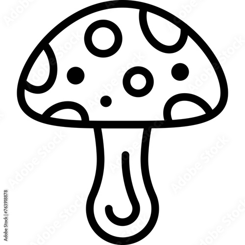 Mushroom Vector Icon Design Illustration