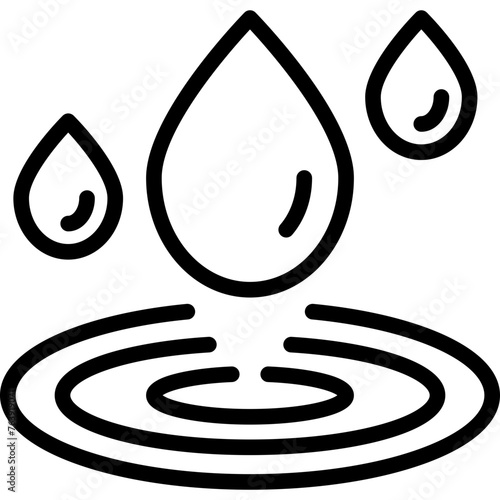 Water Drop Vector Icon Design Illustration