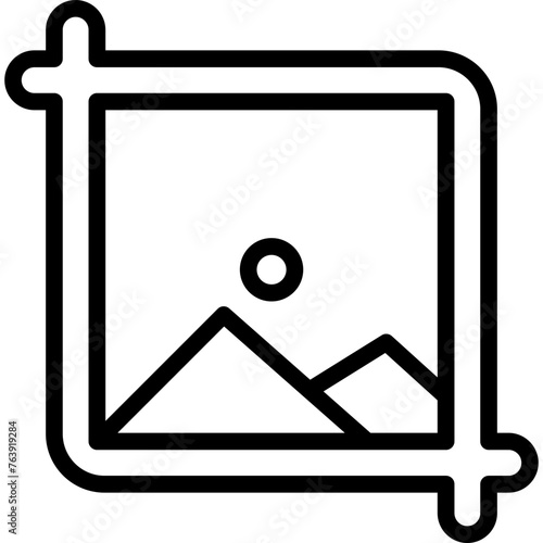 Crop Vector Icon Design Illustration