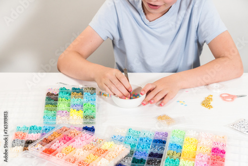 Colorful Clay Beads Set for Creative Kids' Bracelet Making