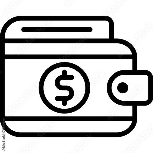 Wallet Vector Icon Design Illustration